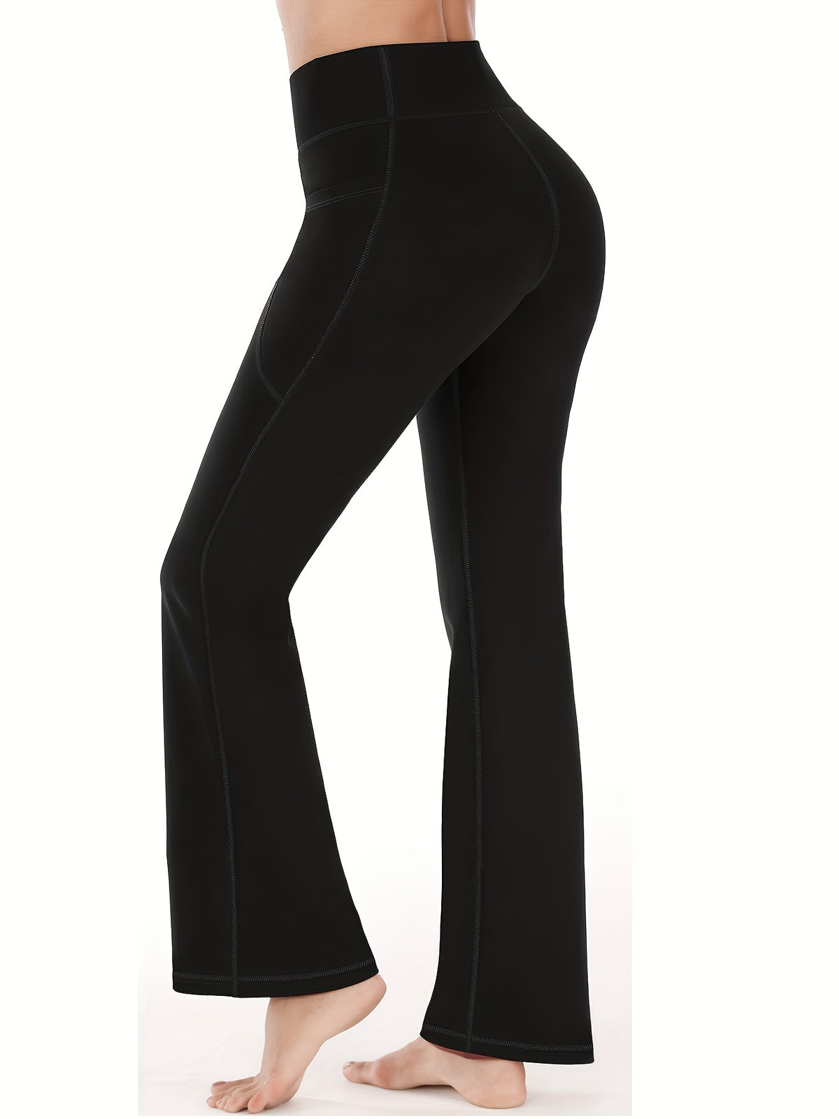 Women's Flare Leggings With Pockets
